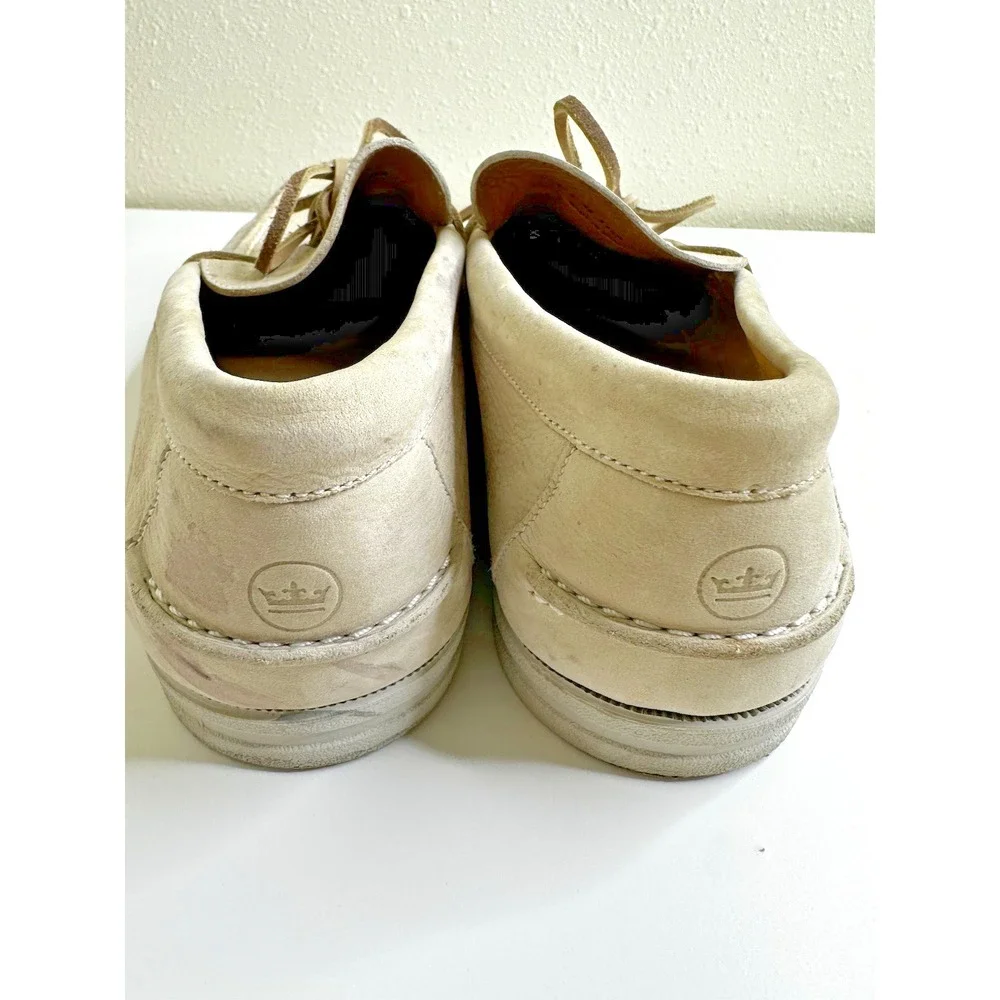 Peter Millar Men's Shoes Sz 11 1/2‎ M Tan Leather Boat Slip On DISTRESSED AS IS